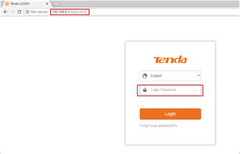www tenda com login